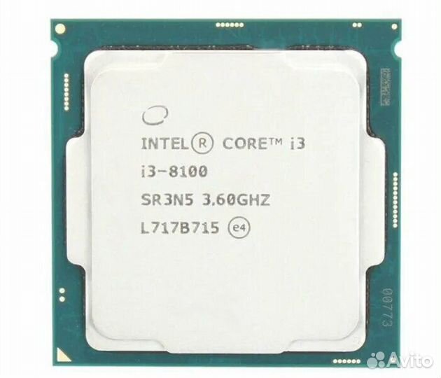 Процессор intel core i3-8100