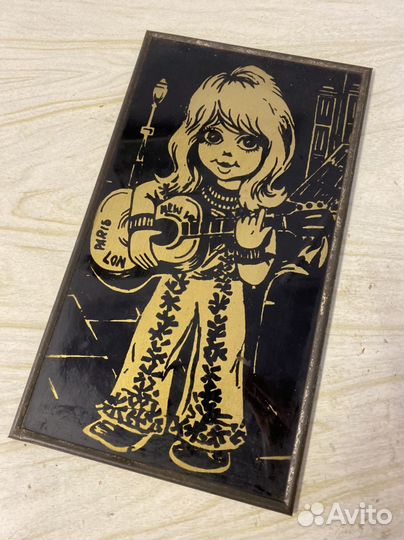 Картина репродукция чеканка СССР винтаж