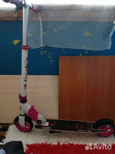 Самокат детский двухколесный для девочек