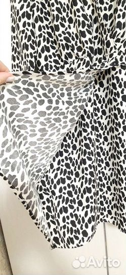 Платье Mango принт леопард