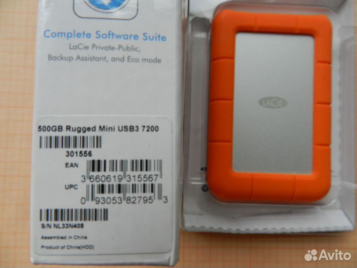 Lacie 500 Gb внешний HDD