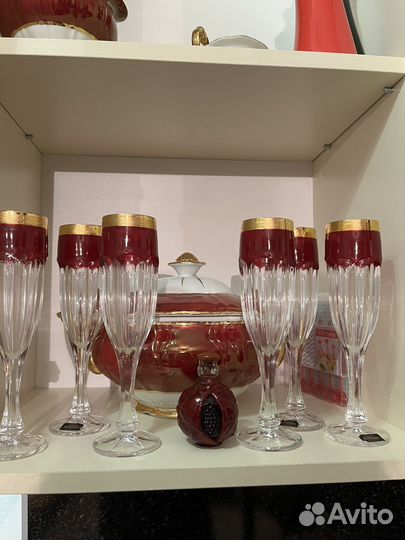 Фужеры для шампанского bohemia crystalite