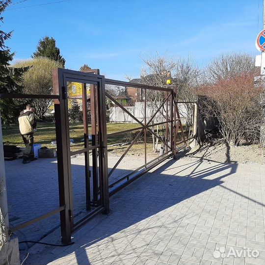 Откатные ворота Алютех