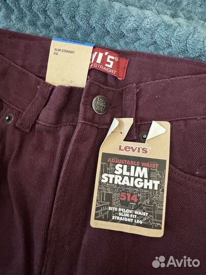 Джинсы Levis slim straight fig 514 7X reg