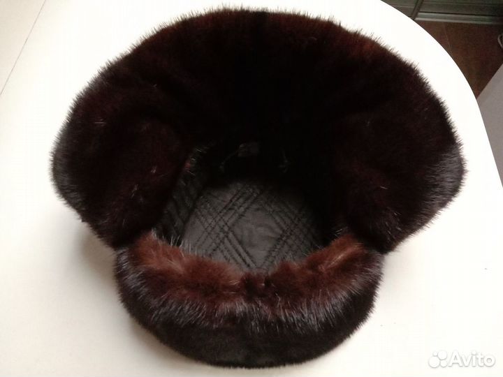 Норковая шапка мужская ушанка