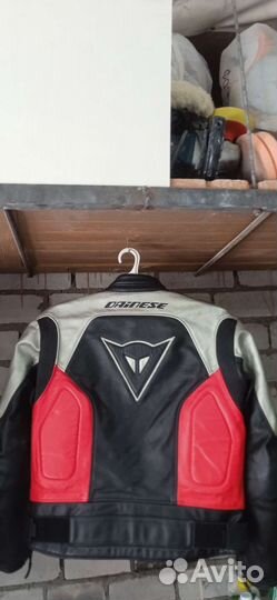 Мотокуртка кожаная мужская