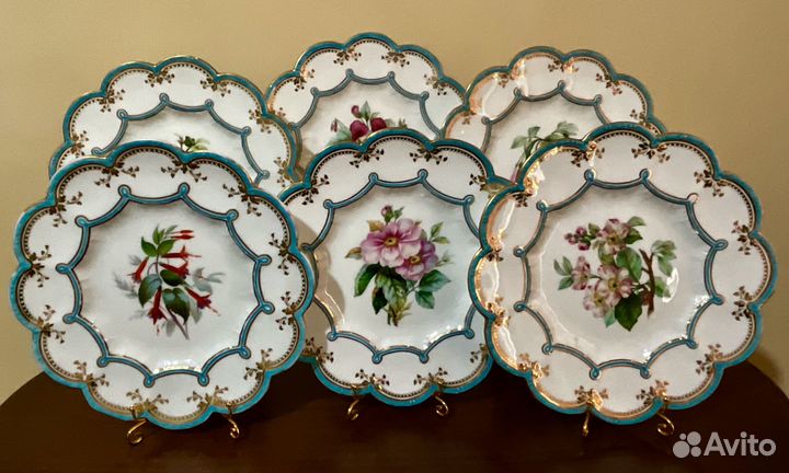 Антикварные тарелки. Coalport, Англия