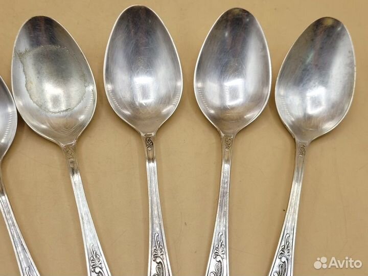 Набор столовых ложек 6 шт мельхиор мнц Кольчугино