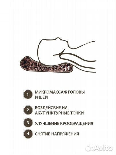 Ортопедическая подушка из лузги гречихи