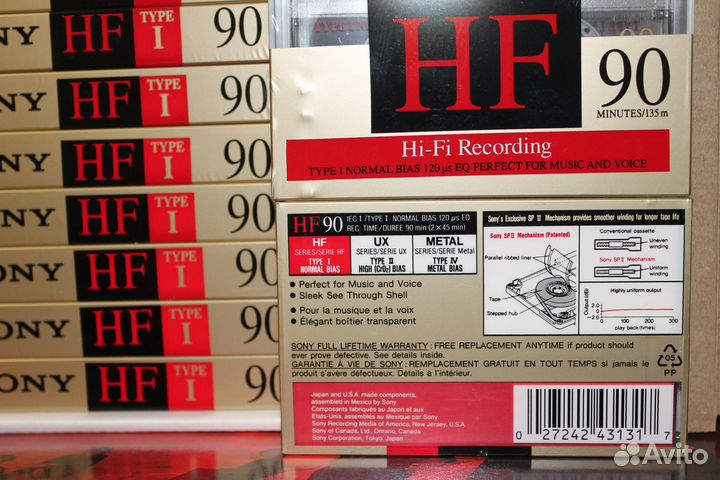 Sony HF 90 аудиокассеты
