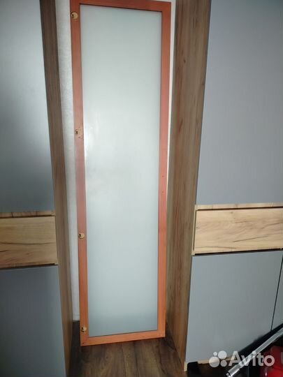 Стекло из двери шкафа матовое