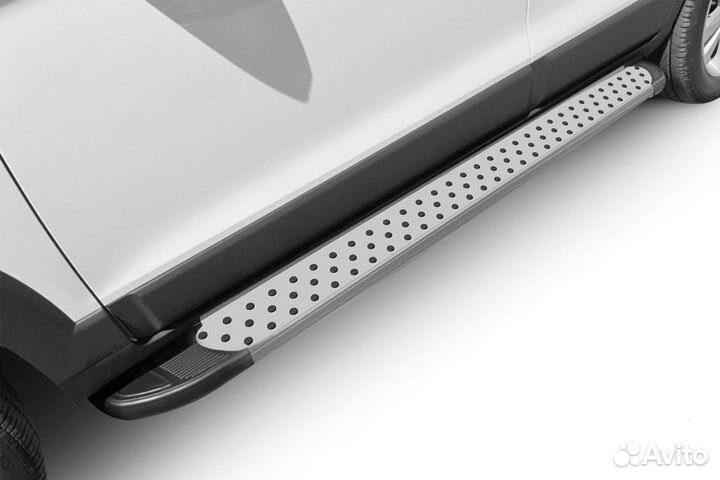 Пороги алюминиевые Chevrolet captiva (2013)