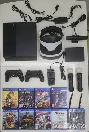 Sony playstation 4 PS4 + шлем psvr