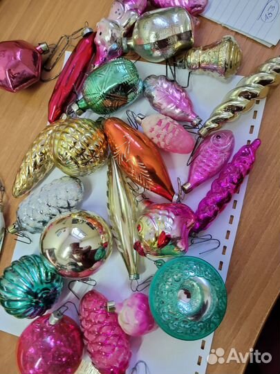 Советские елочные игрушки 50 шт