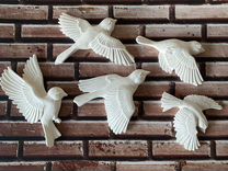 Декоративные птицы на стену. гипс