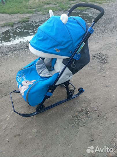 Санки коляска nika