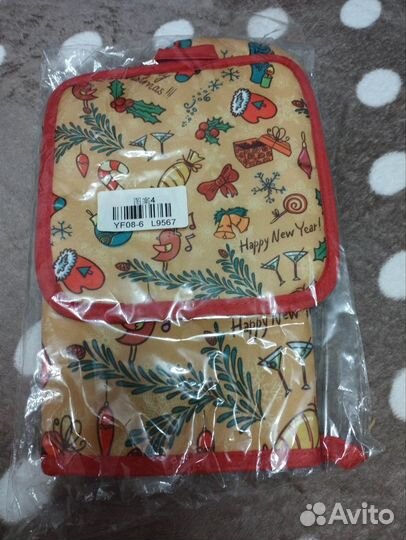 Фартуки рукавички прихватки полотенца новогодние