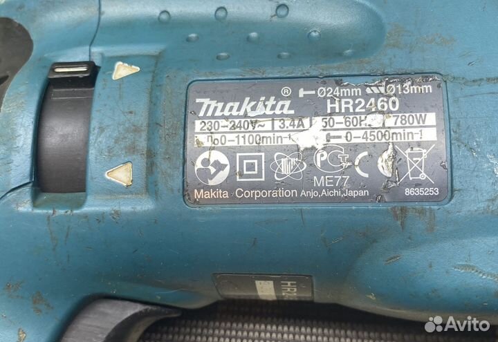 Перфоратор Makita HR2460 780Вт Оригинал Japan