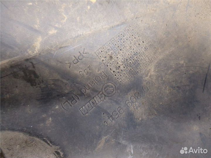 Защита арок (подкрылок) Skoda Octavia (A5), 2009