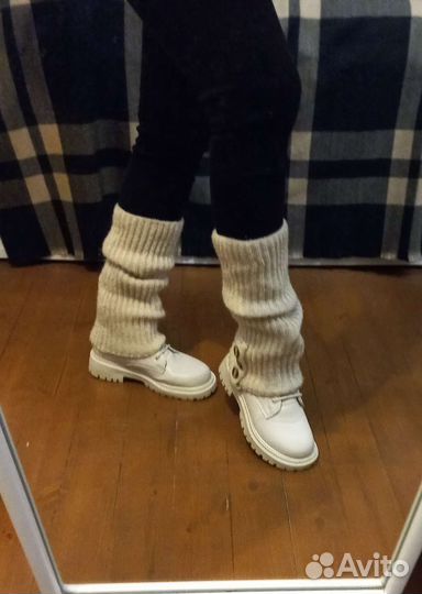 Гетры шерстяные самовязка