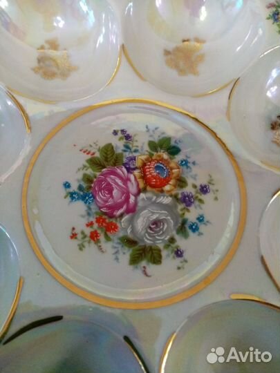 Блюдо (менажница) - подставка для яиц, Чехия