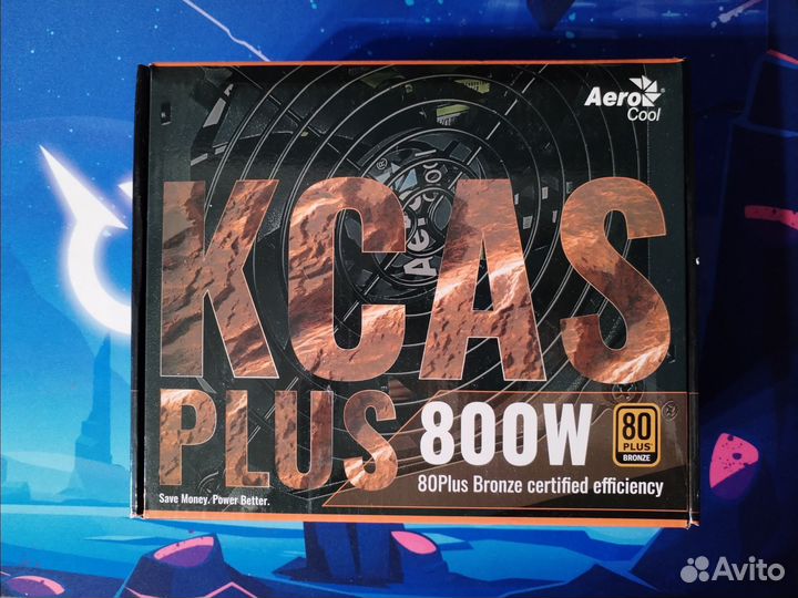 Блок питания 800 W Aerocool Kcas plus 80+ Bronze