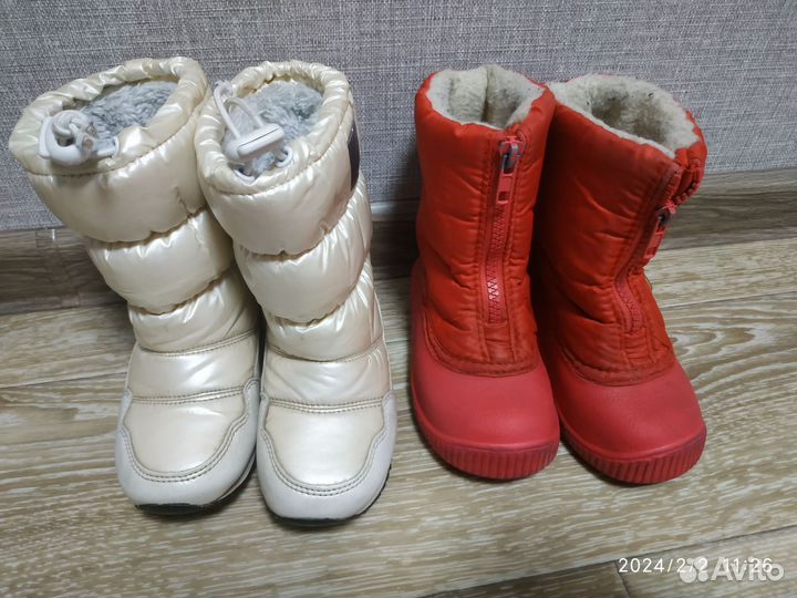 Сапоги дутики, сноубутсы р.25,26