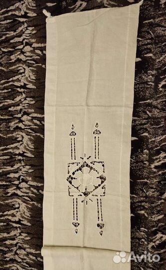 Старинная занавеска, лён