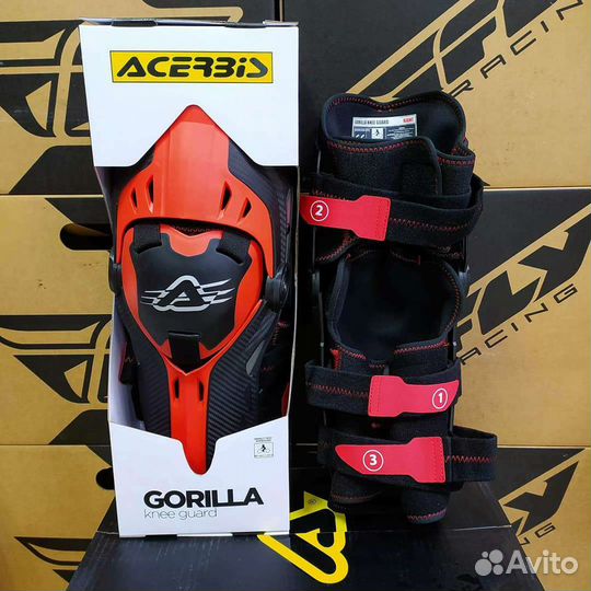 Наколенники acerbis gorilla брейсы leatt эндуро