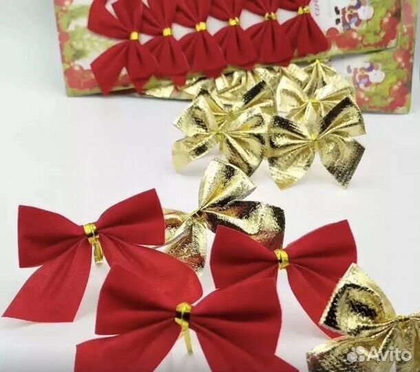 Бантики новогодние на елку