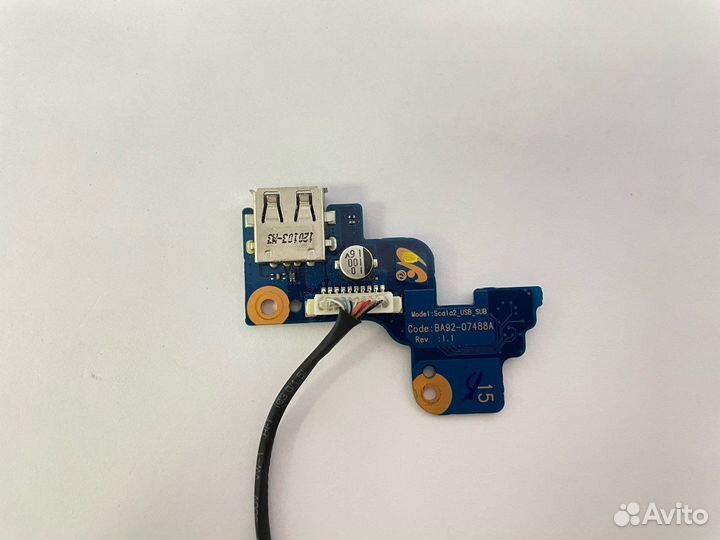 BA92-07488A Плата кнопки включения + USB для ноутб