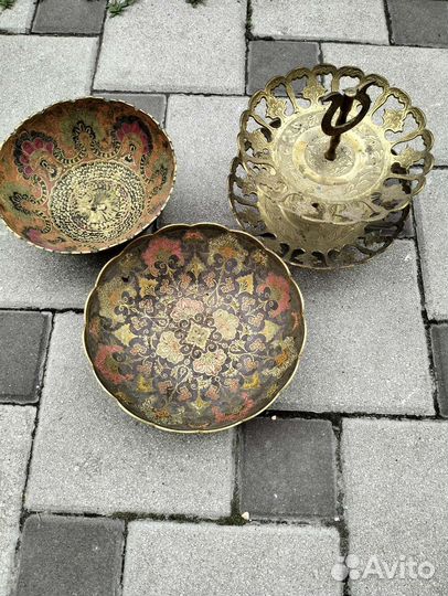 Индия ваза тарелки менажница кумганы