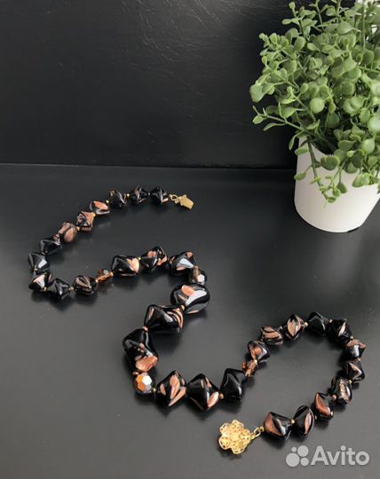 Винтажное колье Муранское стекло