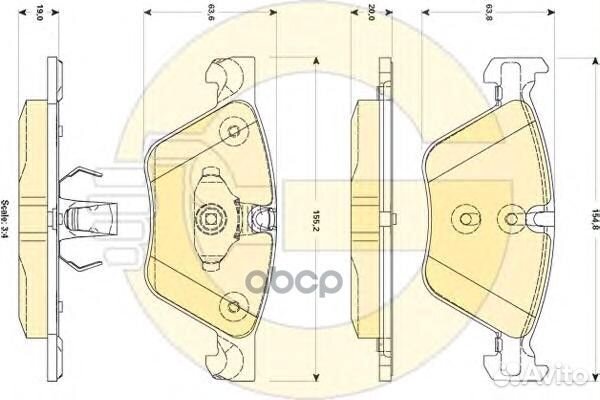 6118822 Колодки тормозные BMW 5 F10/F11 2.0-3.0