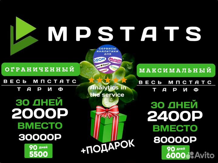 Маркет Гуру, Маяк, MPstats, Wildbox для Ozon и WB