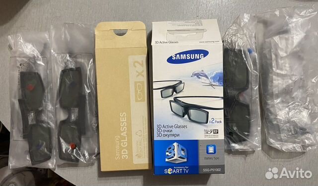 3d очки samsung 2 пары