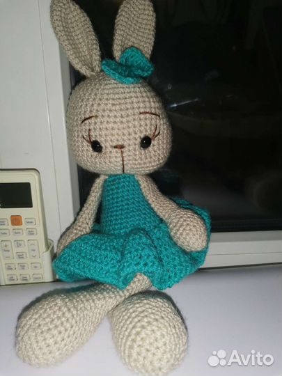 Вязаный зайка
