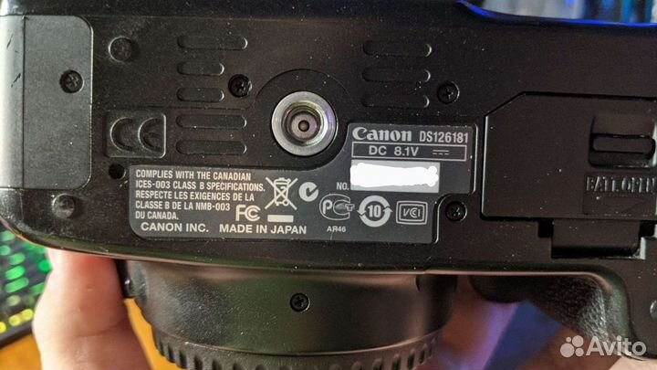 Canon EOS 450D, рабочая