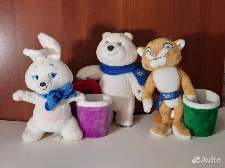 Набор плюшевых талисманов sochi 2014