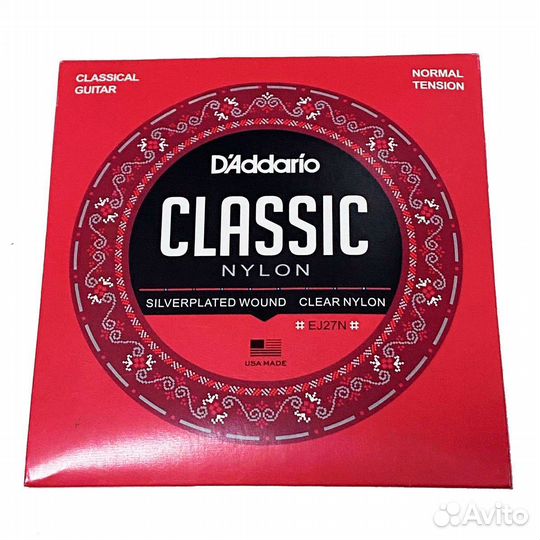 Нейлоновые струны для гитары D'addario EJ27N