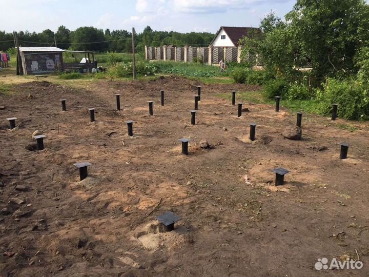 Установка винтовых свай