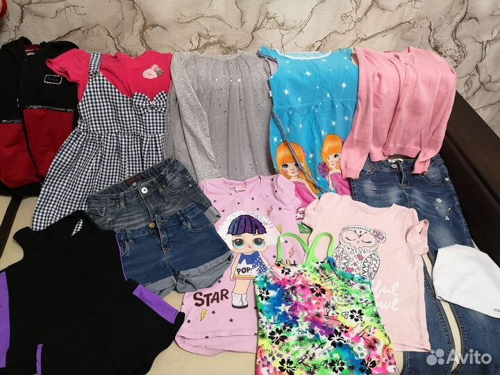 Вещи пакетом на девочку 110-116