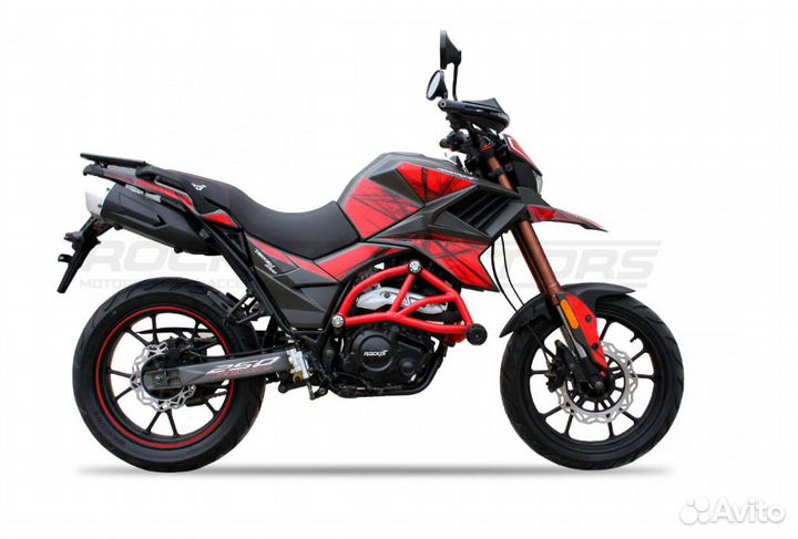 Мотоцикл турэндуро rockot hound 250 LUX красный
