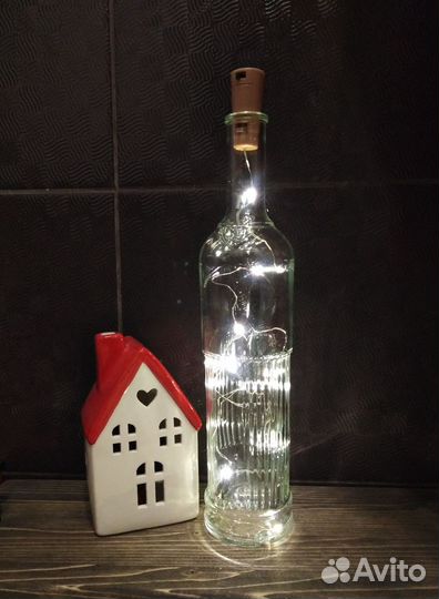 Гирлянда нить роса с пробкой