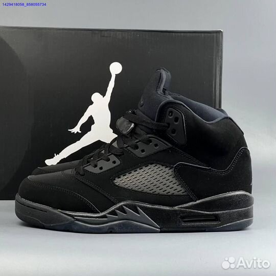 Кроссовки Nike Jordan 5 Black Cat (Арт.28039)