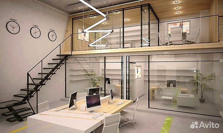 Лестницы, ограждения для антресольного этажа