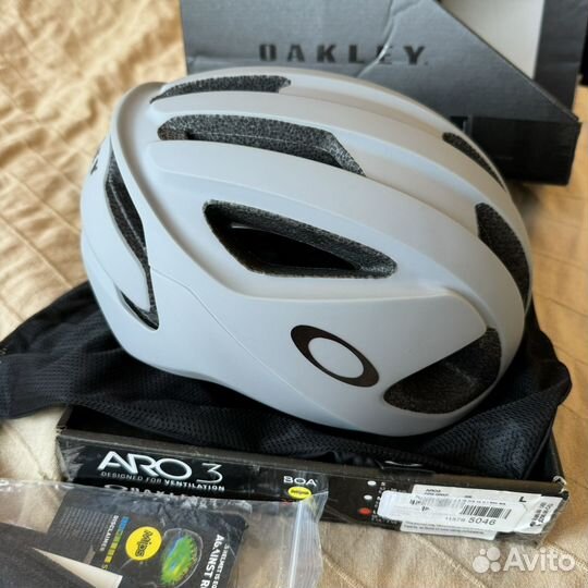 Велошлем oakley aro3 L fog grey mips