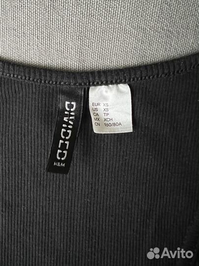 Кроп топ hm на завязках