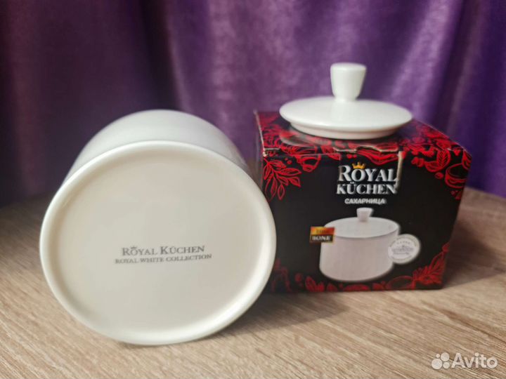 Сахарница,Royal kuchen,костянной фарфор