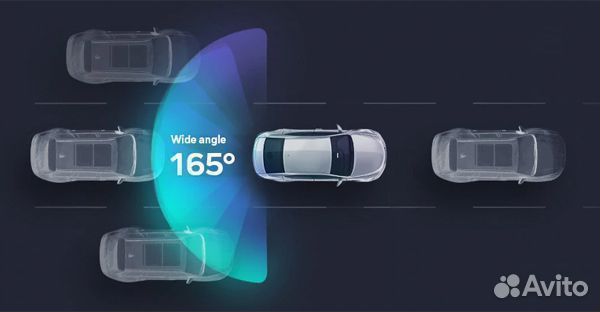 Широкоугольная камера заднего вида Teyes AHD